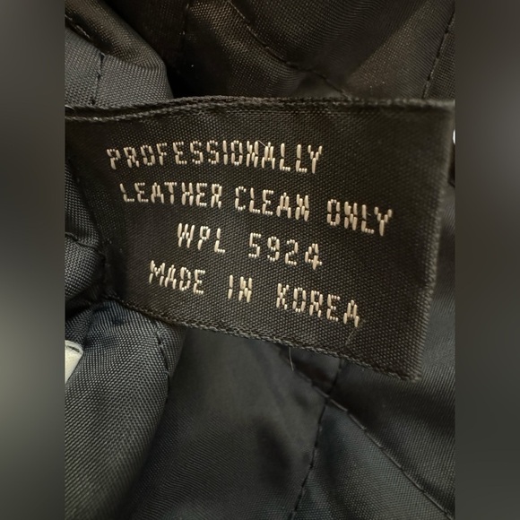 Saks Fifth Avenue Black Leather Jacket Vintage XL - Picture 9 of 14